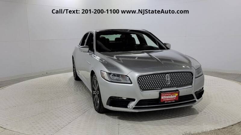 2017 Lincoln Continental for sale at NJ State Auto Used Cars in Jersey City NJ