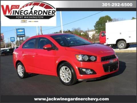 2013 Chevrolet Sonic for sale at Winegardner Auto Sales in Prince Frederick MD