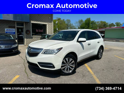 2014 Acura MDX for sale at Cromax Automotive in Ann Arbor MI