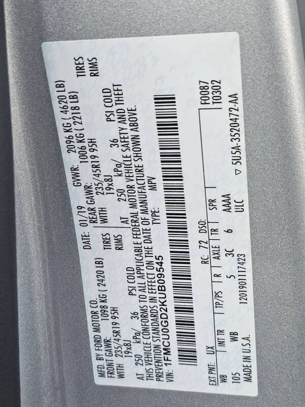 2019 Ford Escape SE