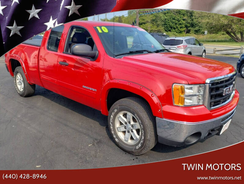 2010 GMC Sierra 1500 for sale at TWIN MOTORS in Madison OH