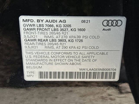 2022 Audi e-tron quattro Premium Plus