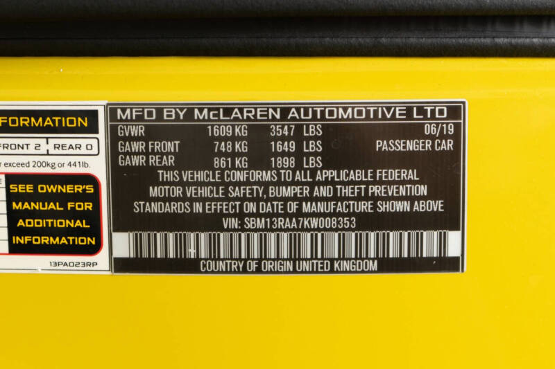2019 McLaren 600LT