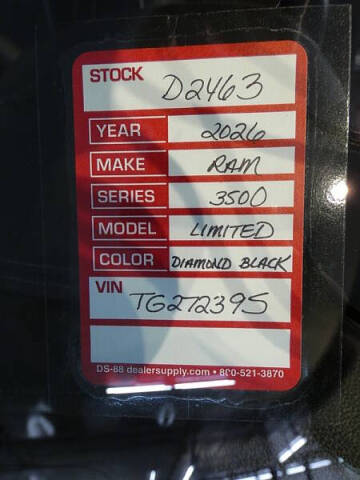 2026 RAM 3500