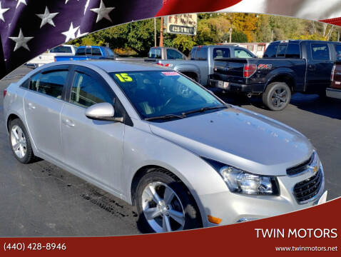 2015 Chevrolet Cruze for sale at TWIN MOTORS in Madison OH