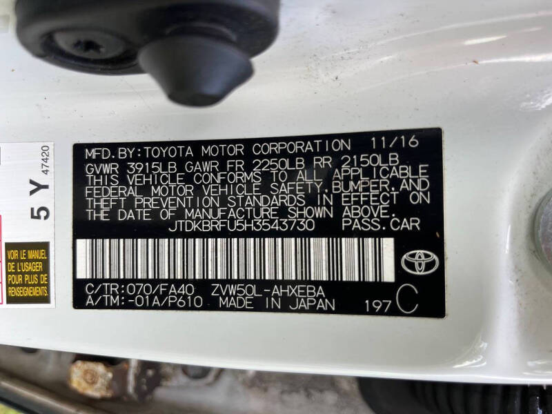 2017 Toyota Prius Two
