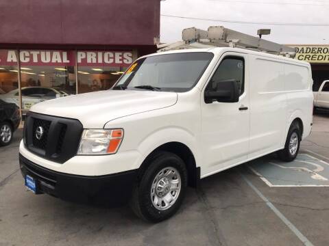 2013 Nissan NV Cargo for sale at Sanmiguel Motors in South Gate CA