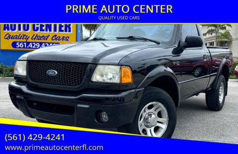 2002 Ford Ranger for sale at PRIME AUTO CENTER in Palm Springs FL