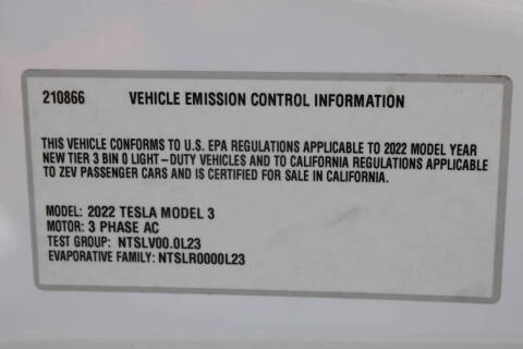 2022 Tesla Model 3 Long Range