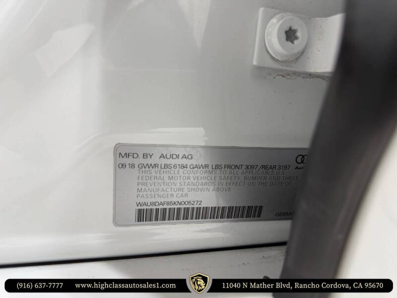 2019 Audi A8 L quattro 55 TFSI