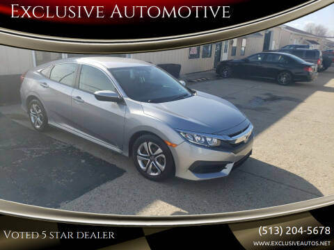2016 Honda Civic for sale at Exclusive Automotive in West Chester OH
