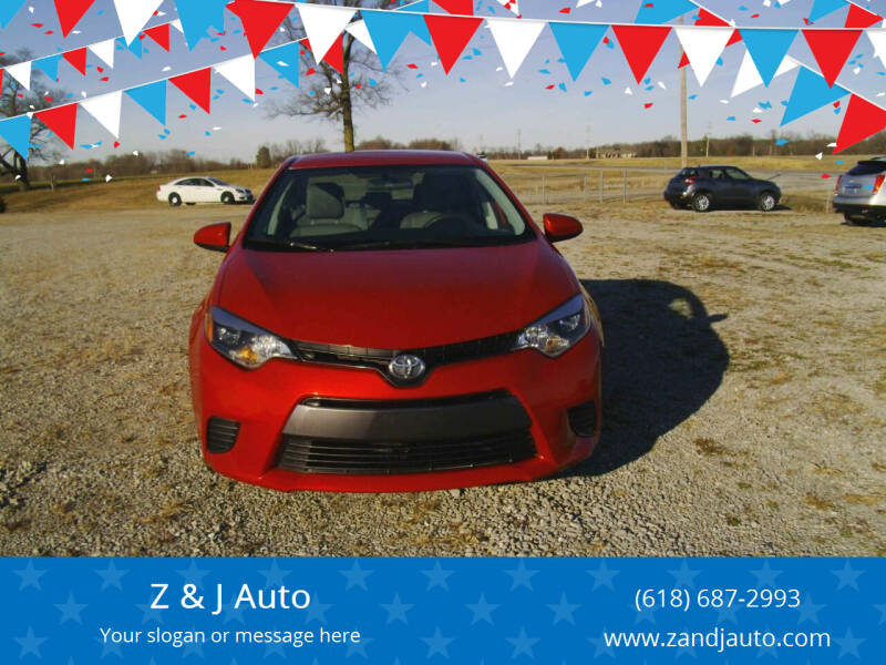 2015 Toyota Corolla for sale at Z & J Auto in Murphysboro IL