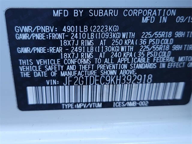 2019 Subaru Crosstrek Hybrid