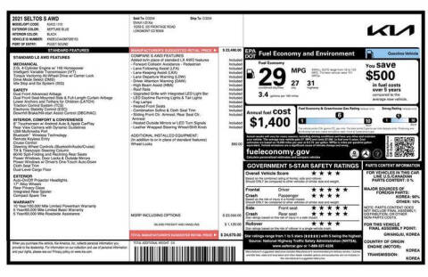 2021 Kia Seltos S