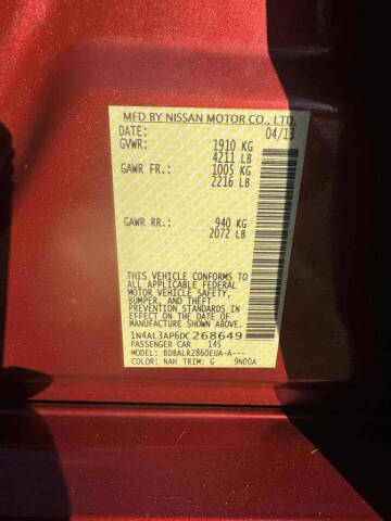 2013 Nissan Altima 2.5 S