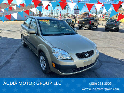 2007 Kia Rio for sale at AUDIA MOTOR GROUP LLC in Austintown OH