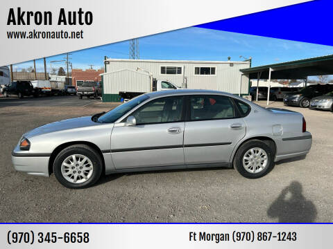 2002 Chevrolet Impala for sale at Akron Auto in Akron CO