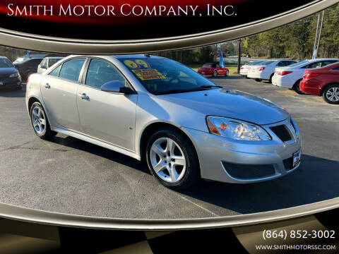 2009 Pontiac G6 for sale at Smith Motor Company, Inc. in Mc Cormick SC