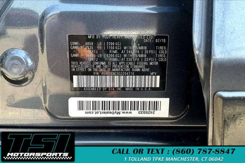 2016 Subaru Outback 3.6R Limited