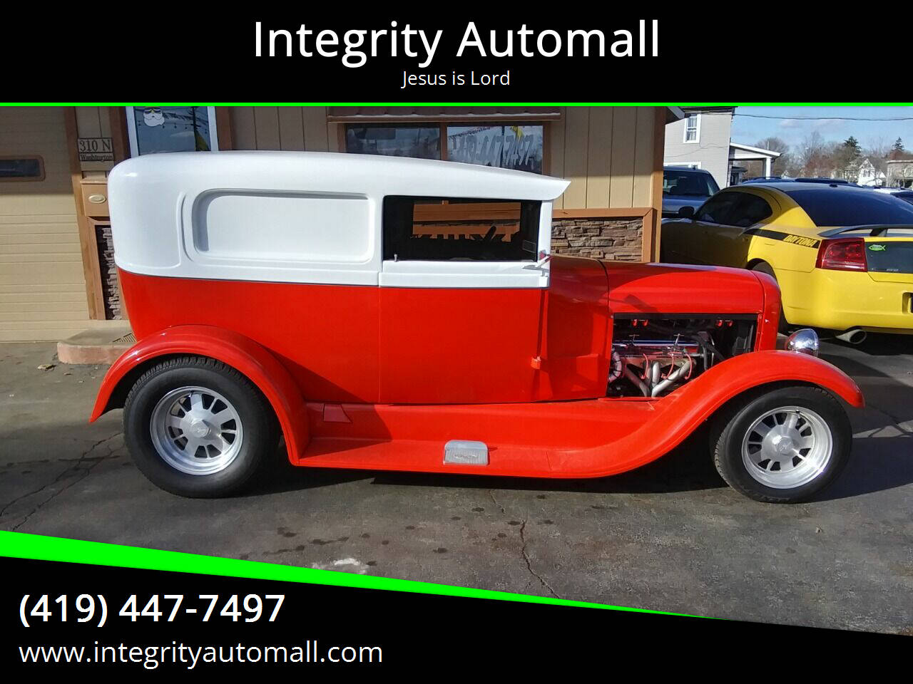 Red 1929 Ford Model A 1