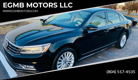 2016 Volkswagen Passat for sale at EGMB MOTORS in Midlothian VA