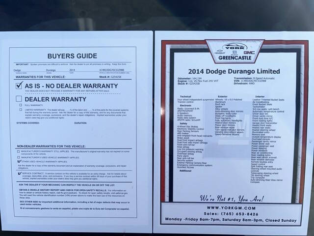 2014 Dodge Durango Limited