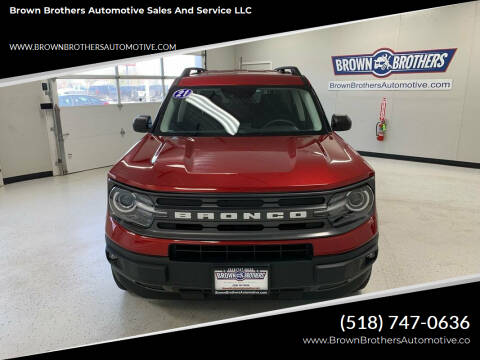 2021 Ford Bronco Sport for sale at Brown Brothers Automotive Sales And Service LLC in Hudson Falls NY