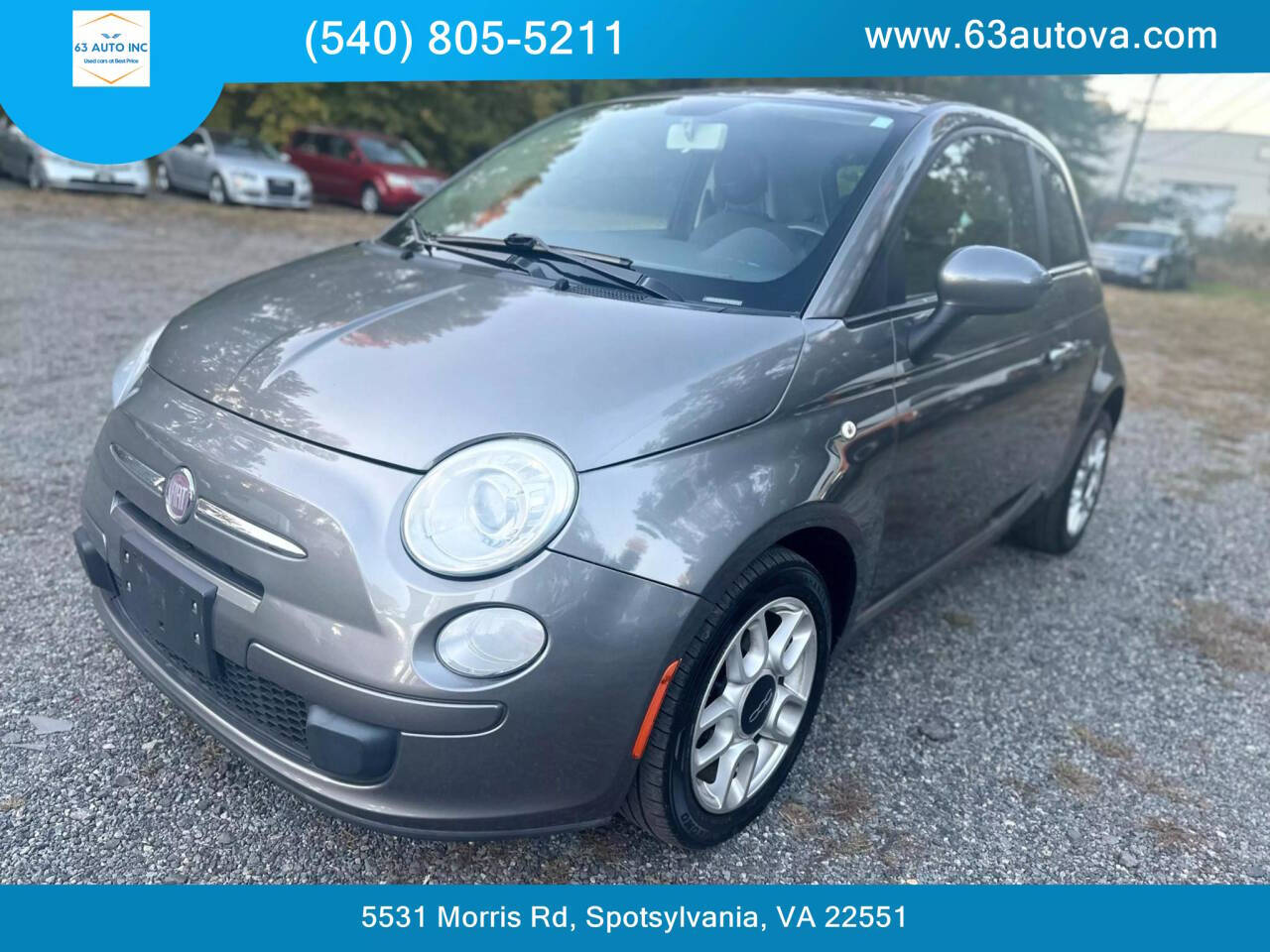 2012 FIAT 500 for sale at 63 Auto Inc in Spotsylvania, VA