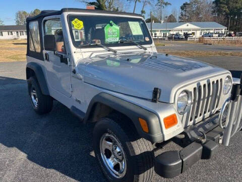 2002 Jeep Wrangler for sale at J Wilgus Cars in Selbyville DE