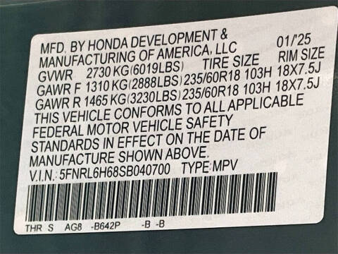 2025 Honda Odyssey EX-L