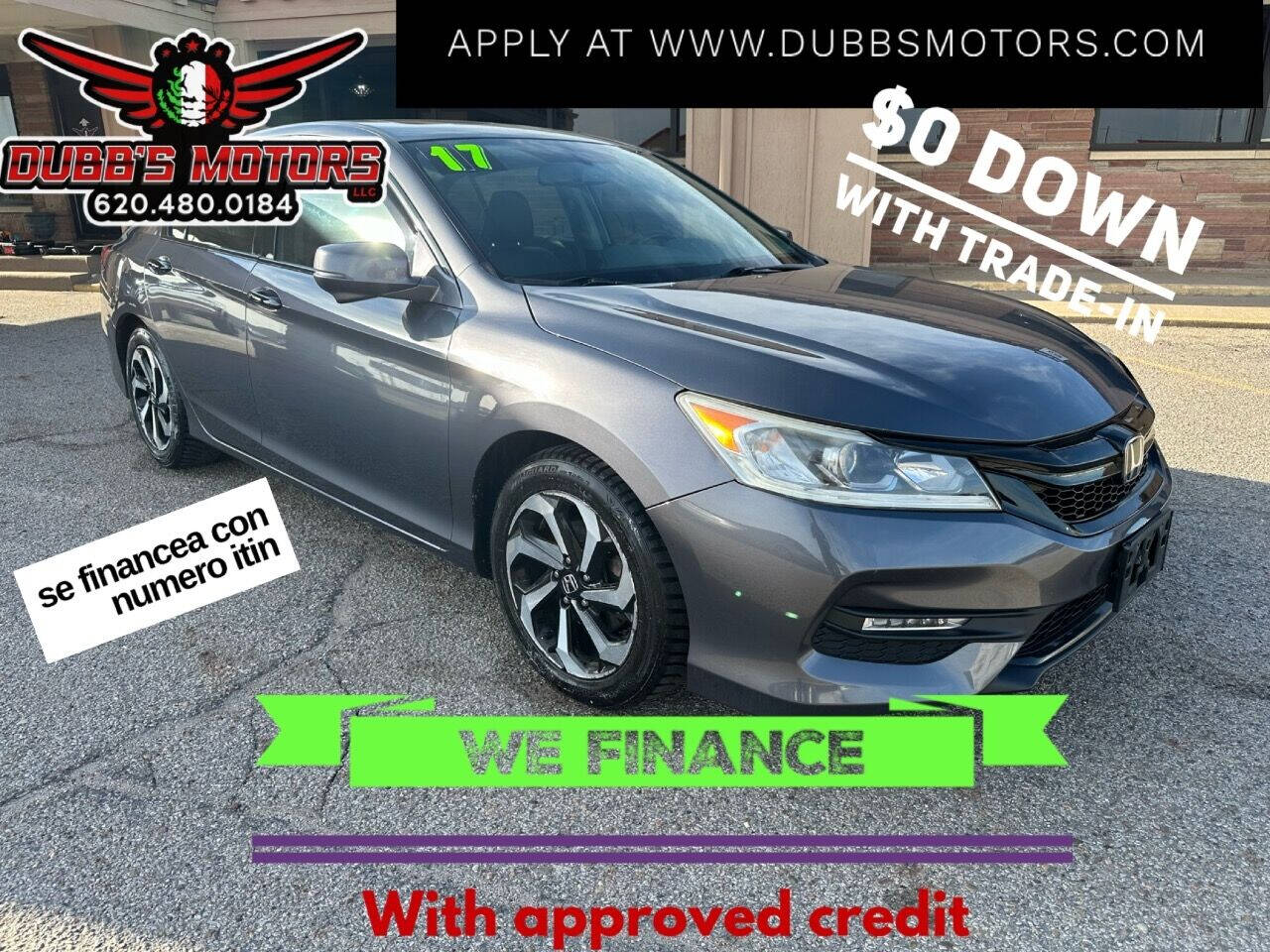 2017 Honda Accord for sale at Dubb's Motors LLC in Great Bend, KS