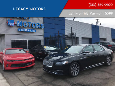 2018 Lincoln Continental for sale at Legacy Motors in Detroit MI