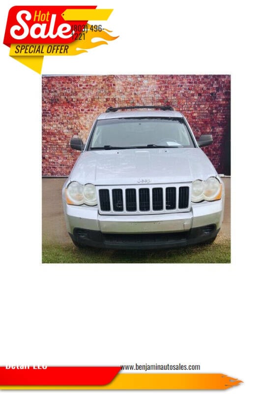 2010 Jeep Grand Cherokee for sale at Benjamin Auto Sales and Detail LLC in Holly Hill SC