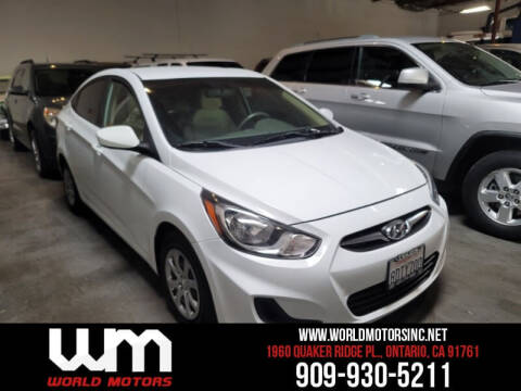 2014 Hyundai Accent for sale at World Motors INC in Ontario CA