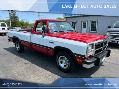 1991 Dodge RAM 150 for sale at Lake Effect Auto Sales in Chardon OH