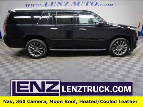 2020 Cadillac Escalade ESV for sale at LENZ TRUCK CENTER in Fond Du Lac WI