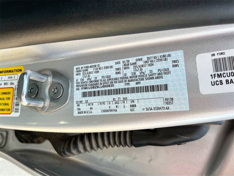 2020 Ford Escape Hybrid SE Sport