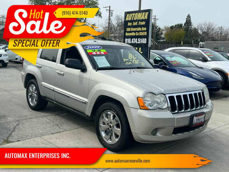 2009 Jeep Grand Cherokee for sale at AUTOMAX ENTERPRISES INC. in Roseville CA