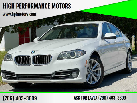 2015 BMW 5 Series for sale at HIGH PERFORMANCE MOTORS in Hollywood FL