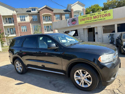 2012 Dodge Durango for sale at UNITED MOTORS in Mckinney TX