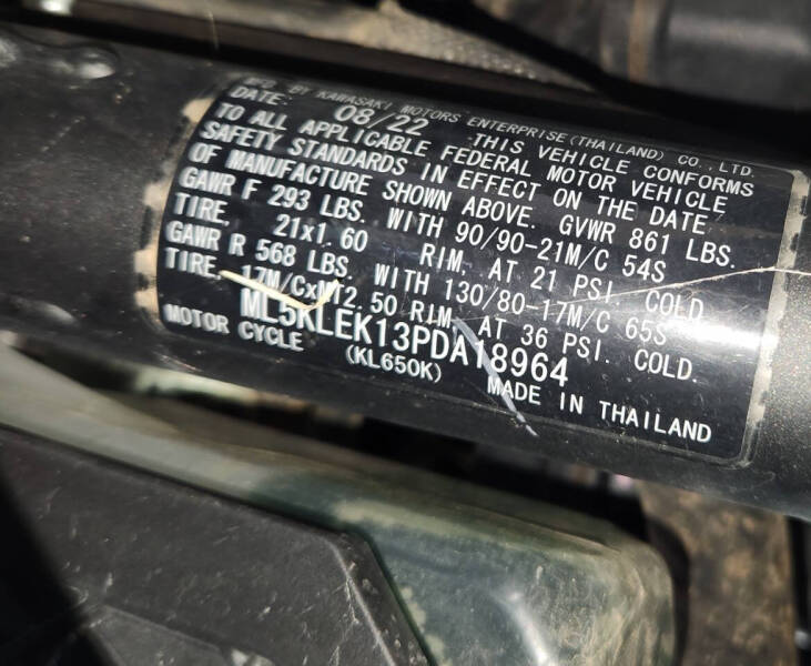 2023 Kawasaki KLR 650 S ABS