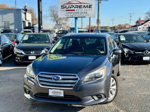 2015 Subaru Legacy for sale at Supreme Auto Sales in Chesapeake VA