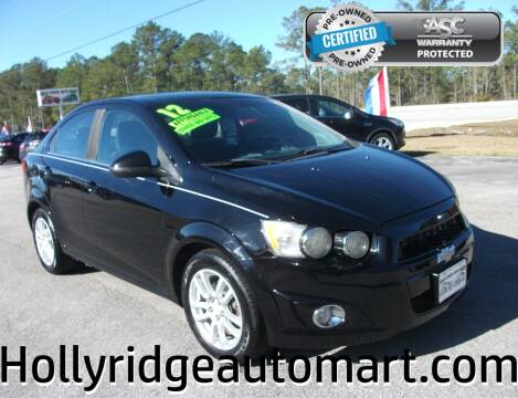 2012 Chevrolet Sonic for sale at Holly Ridge Auto Mart in Holly Ridge NC
