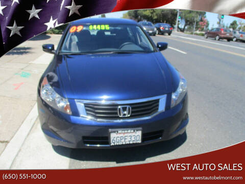 2009 Honda Accord for sale at West Auto Sales in Belmont CA