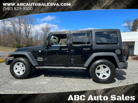 2014 Jeep Wrangler Unlimited for sale at ABC Auto Sales - Barboursville Location in Barboursville VA