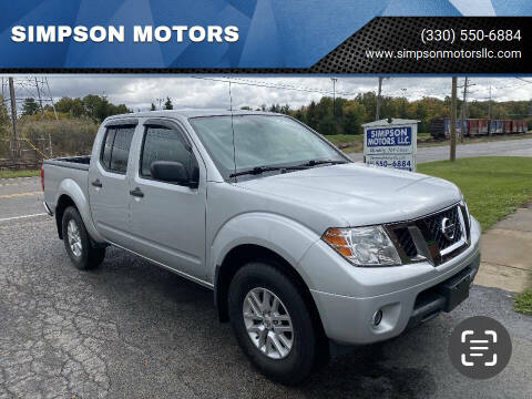 2016 Nissan Frontier for sale at SIMPSON MOTORS in Youngstown OH