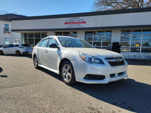 2013 Subaru Legacy for sale at Landes Family Auto Sales in Attleboro MA