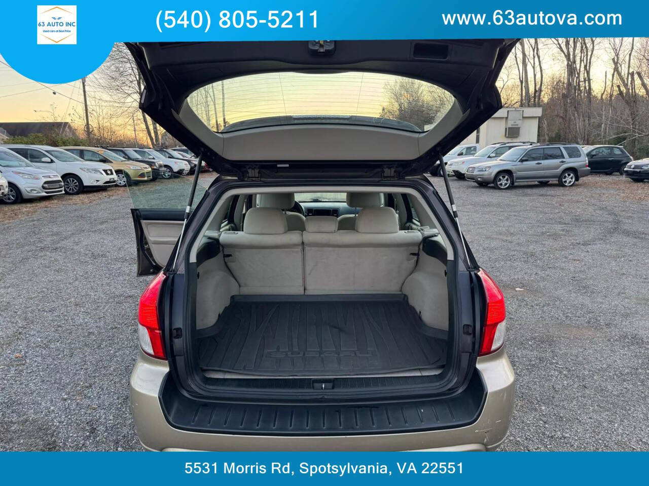 2008 Subaru Outback for sale at 63 Auto Inc in Spotsylvania, VA