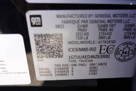 2022 GMC Sierra 1500 Pro