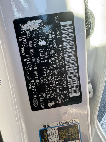 2016 Hyundai Tucson SE